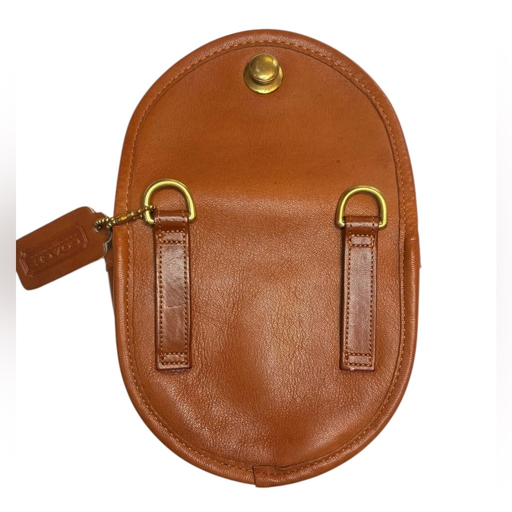 Vintage 9826 Coach Mini Belt Bag British Tan Glovetanned Leather USA 0722-132 - Picture 7 of 16